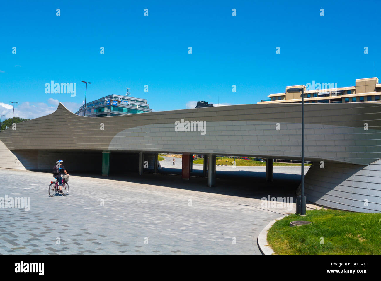Underpass for pedestrians and bicycles, Ruoholahti district, Helsinki, Finland, Europe Stock Photo