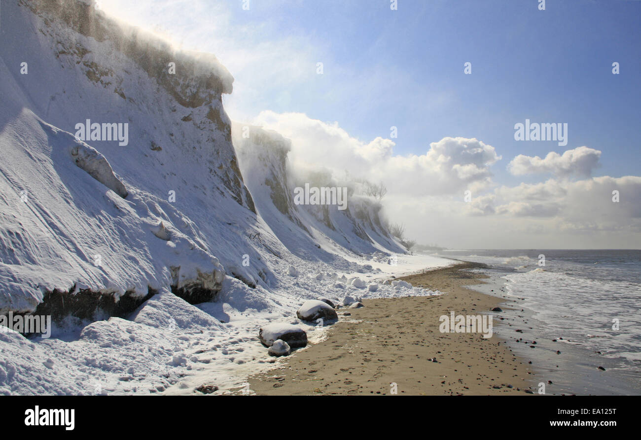 Cliffs at Ahrenshoop, Baltic Sea, Germany Stock Photo