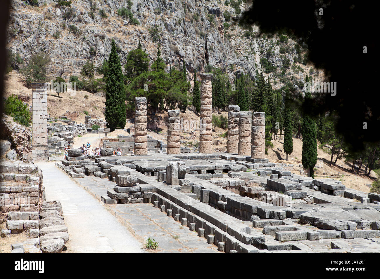 Delphi Apollo Temple Stock Photo Alamy Delphi Apollo Temple Stock Photo Alamy