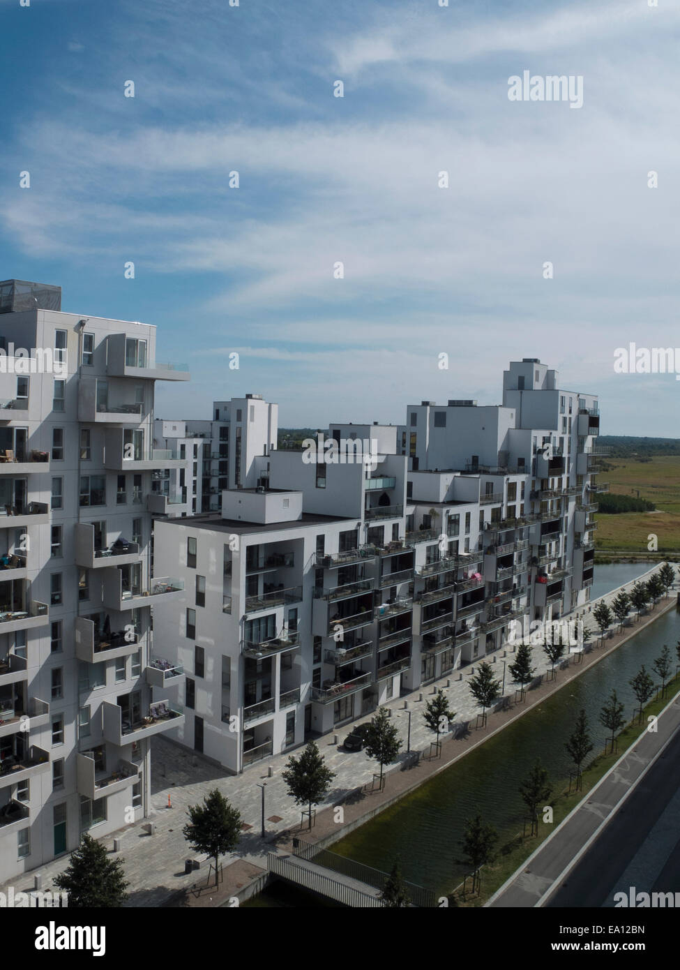 View of 8 House apartments, Copenhagen, Denmark Stock Photo Alamy