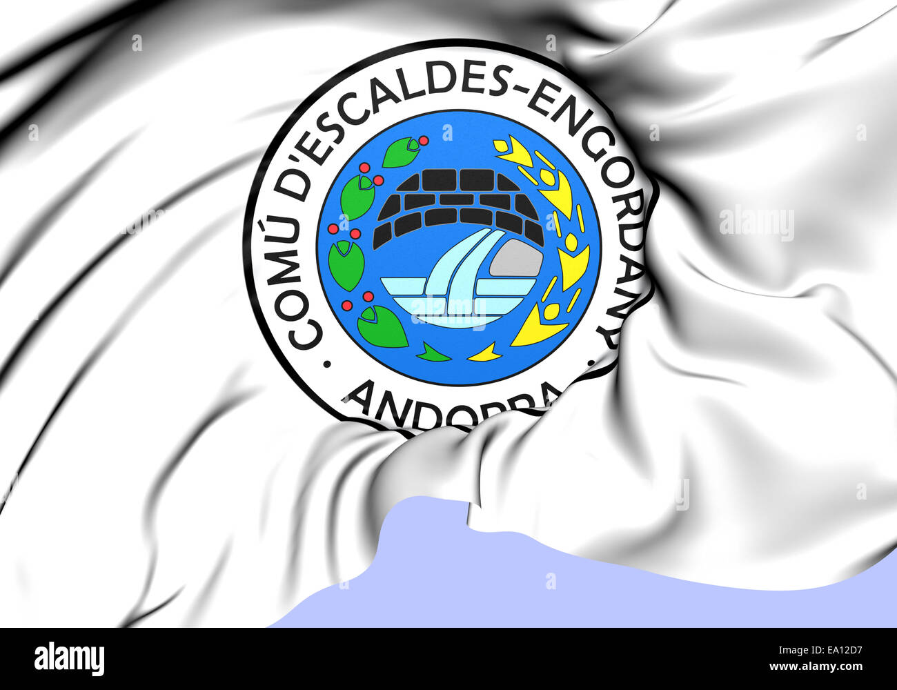 Emblem of Escaldes-Engordany Stock Photo