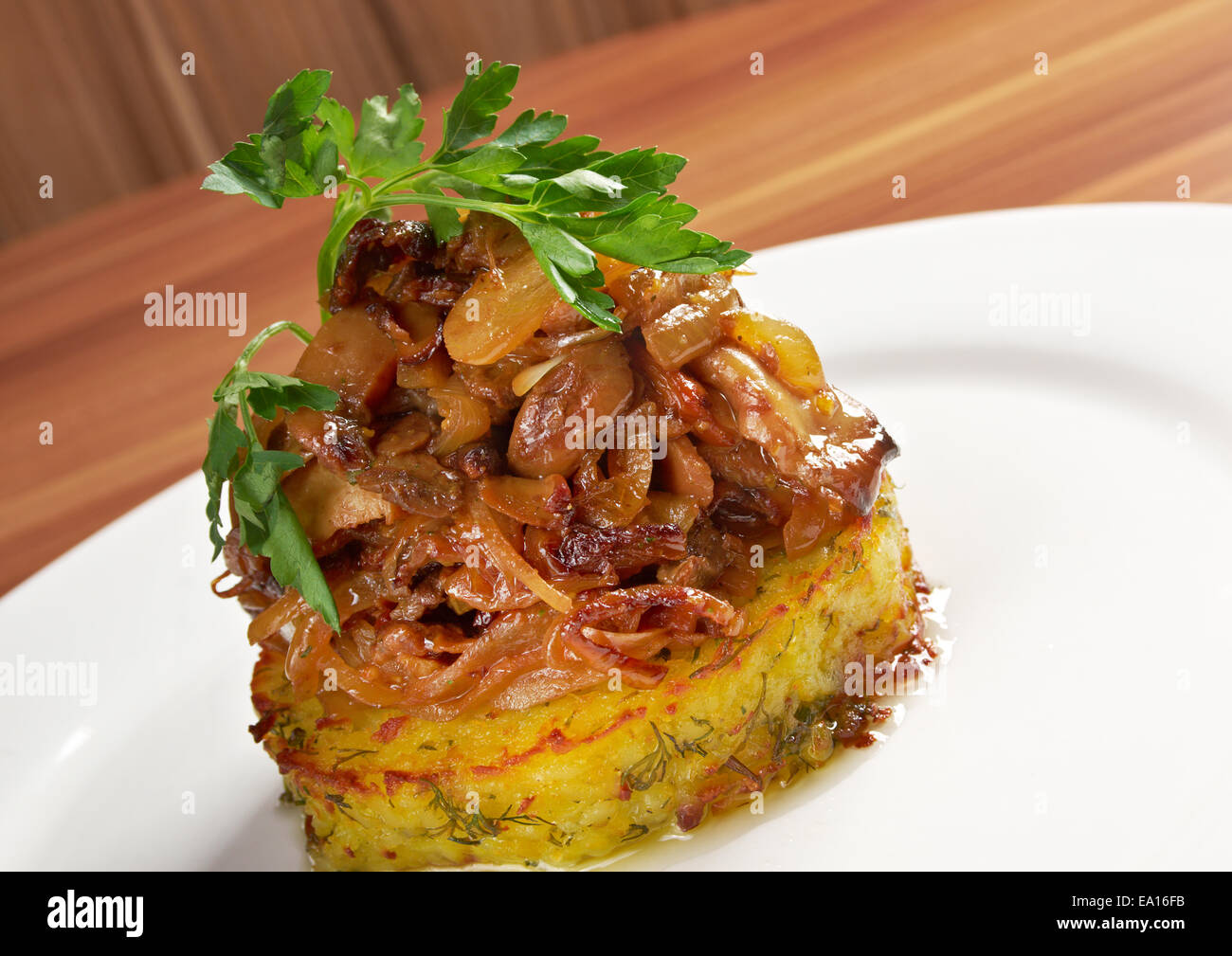 Salad with mushrooms Stock Photo - Alamy