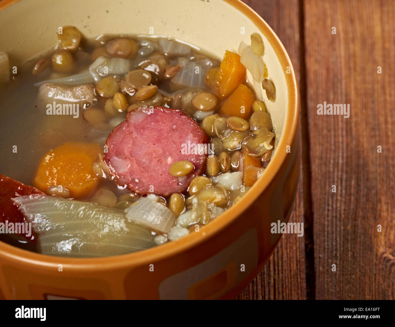 lentejas con chorizo Stock Photo Alamy