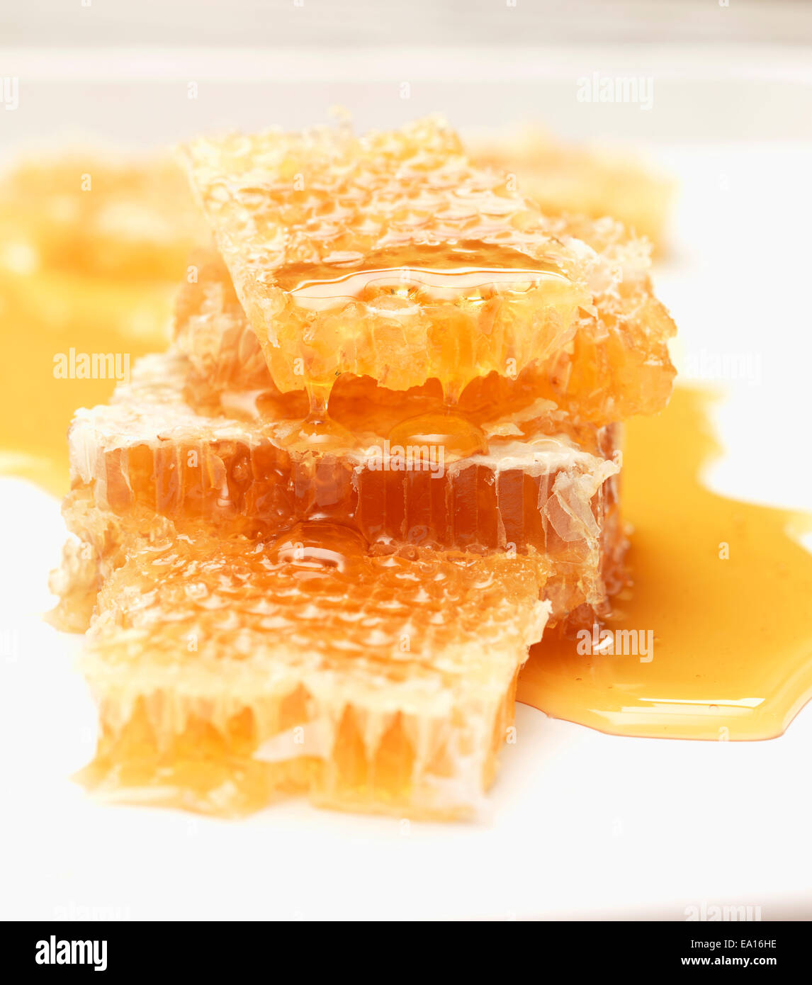 Honey on raw Stock Photo Alamy