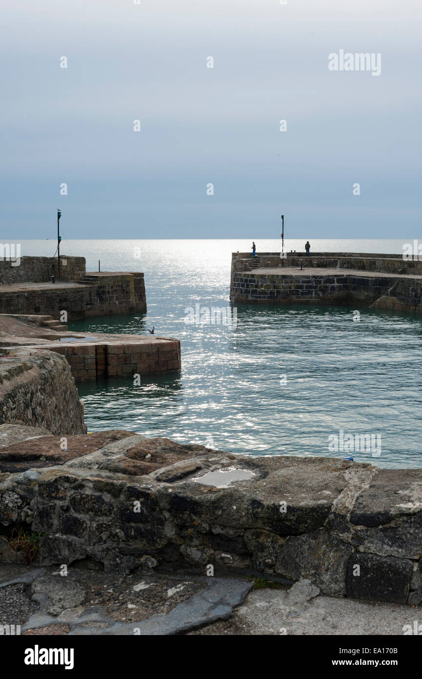 Charlestown harbour, St Austell, Cornwall Stock Photo Alamy