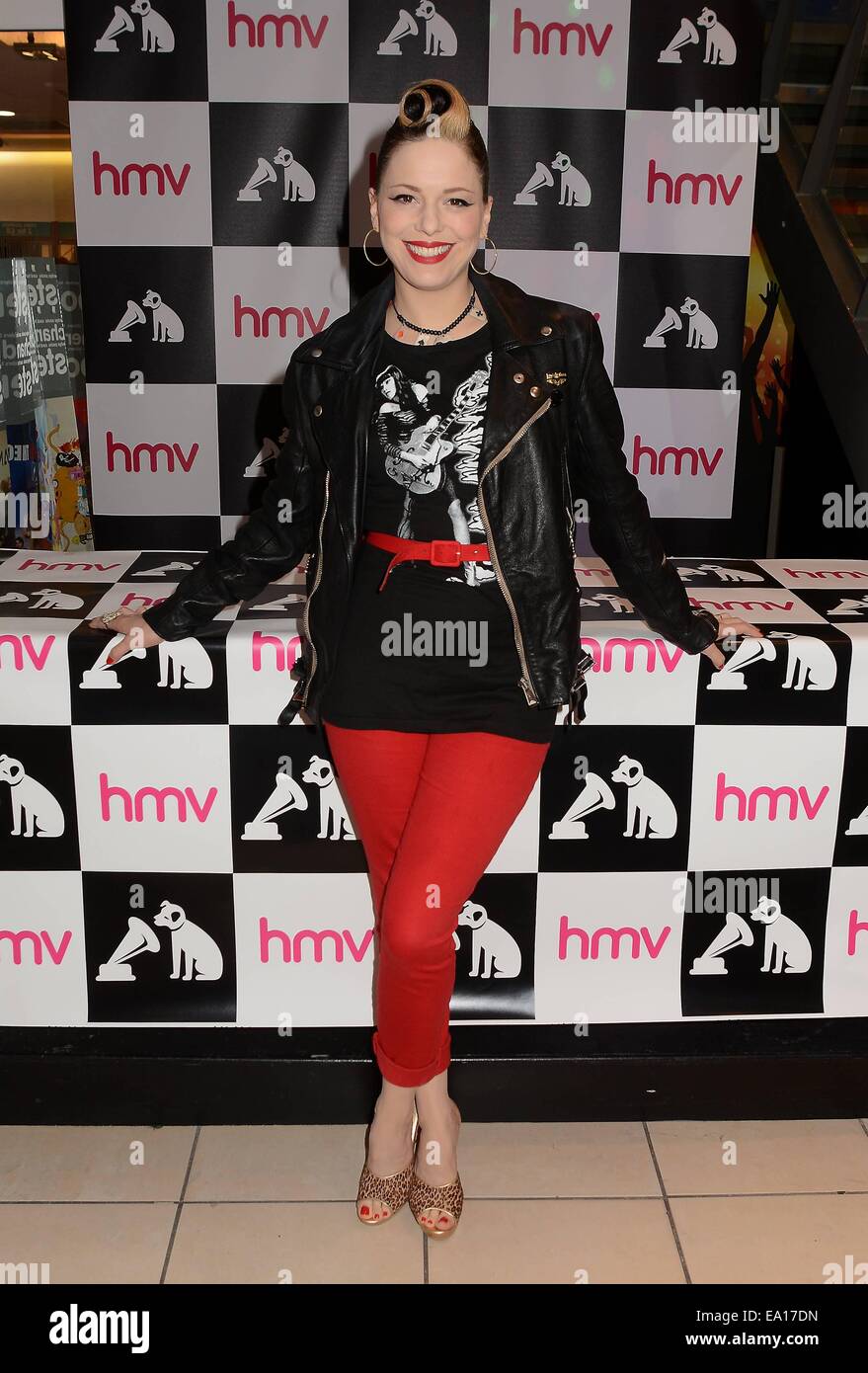 Imelda May signs copies of her new album 'Tribal' at HMV Grafton