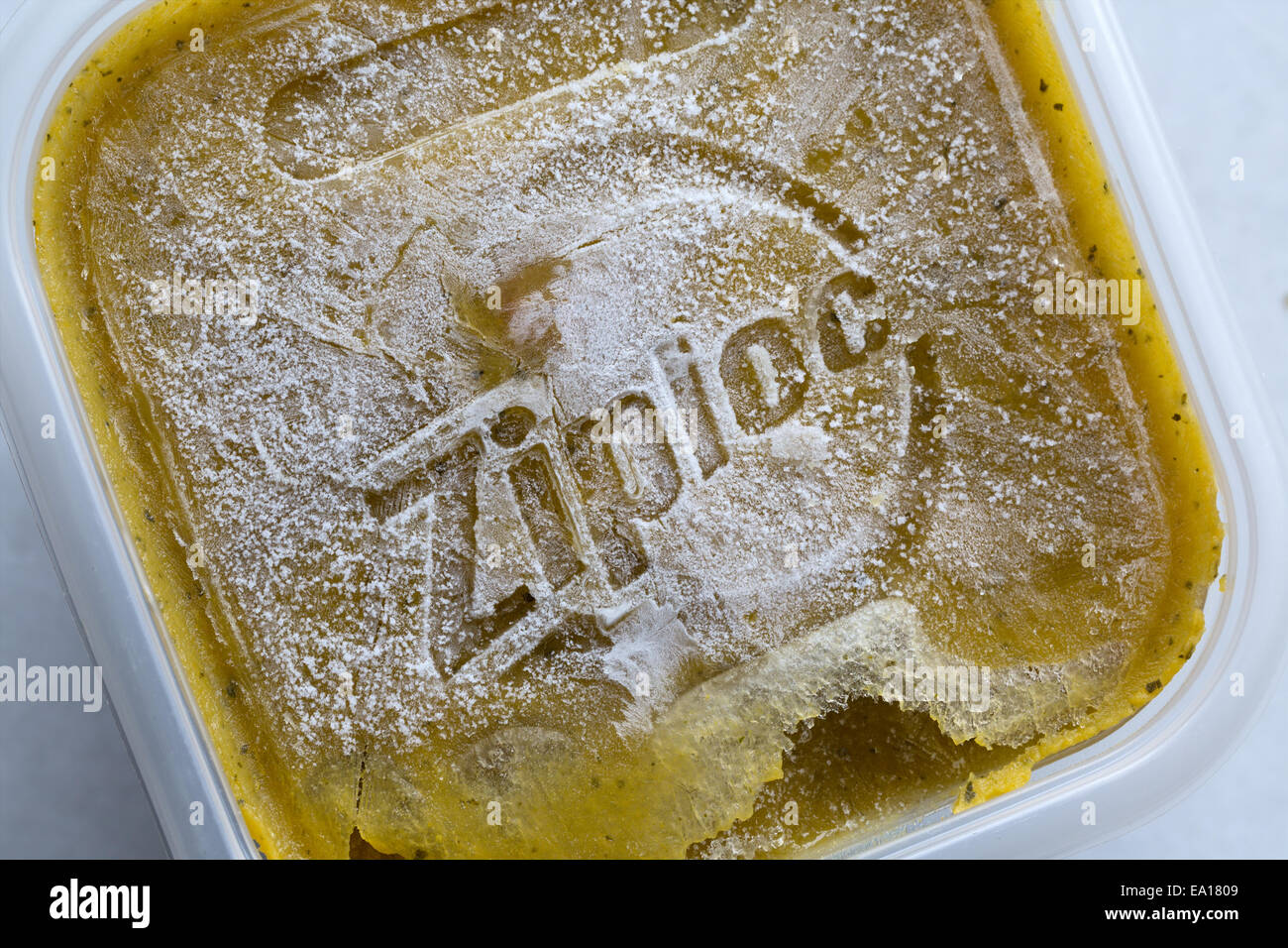 Frozen Ziploc Logo Stock Photo Alamy