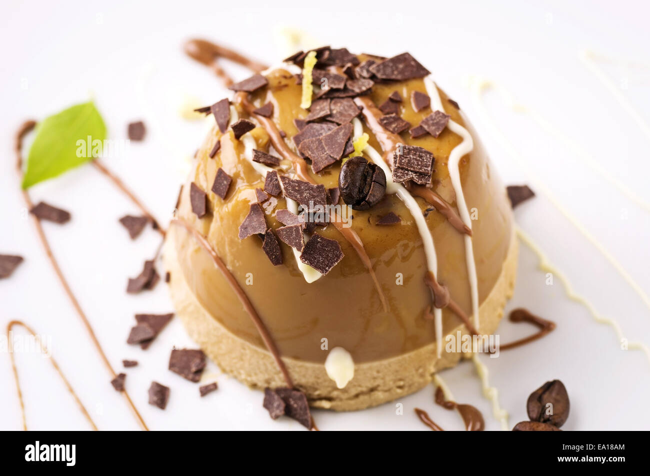 chocolate gelatin Stock Photo