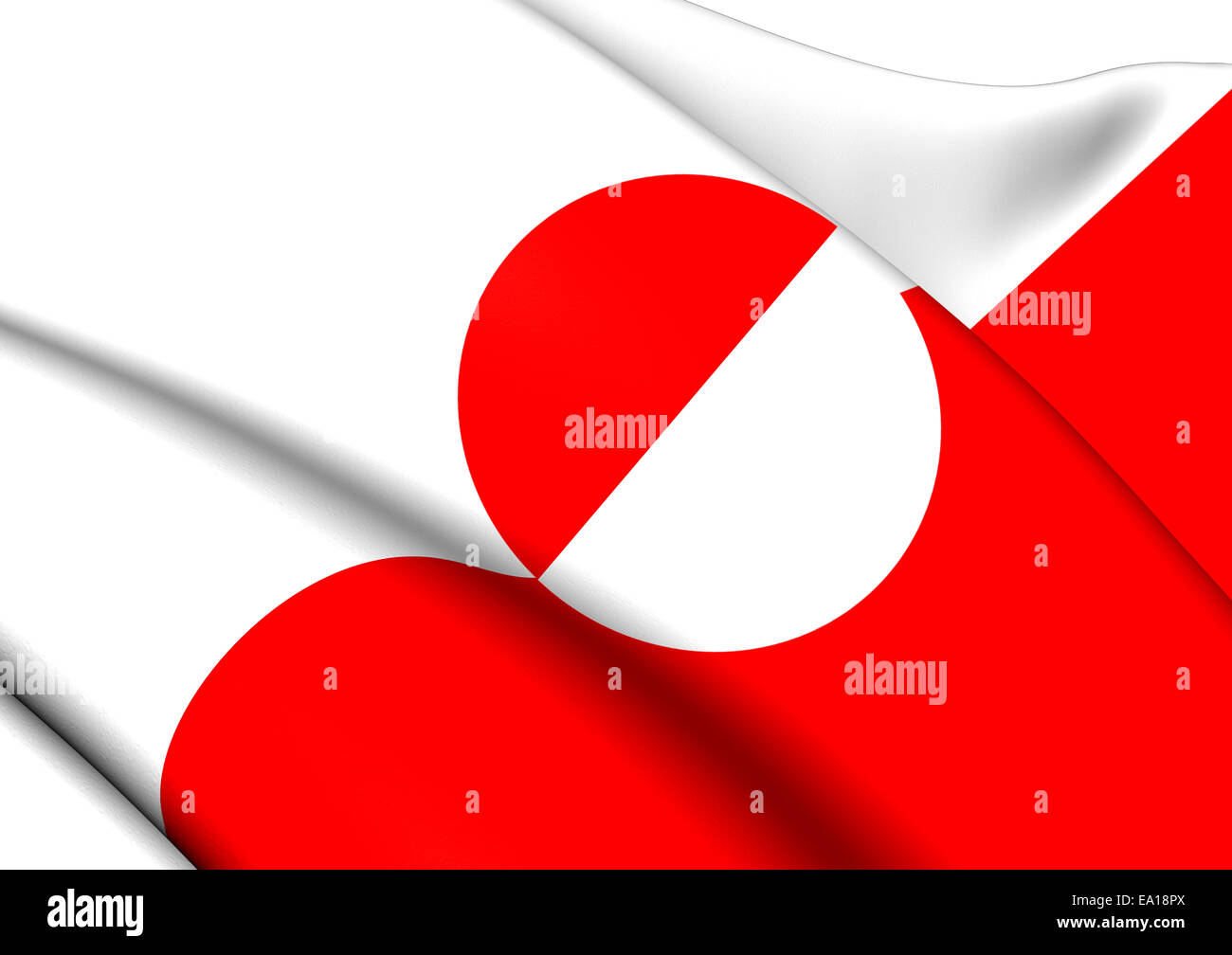 Flag of Greenland Stock Photo - Alamy