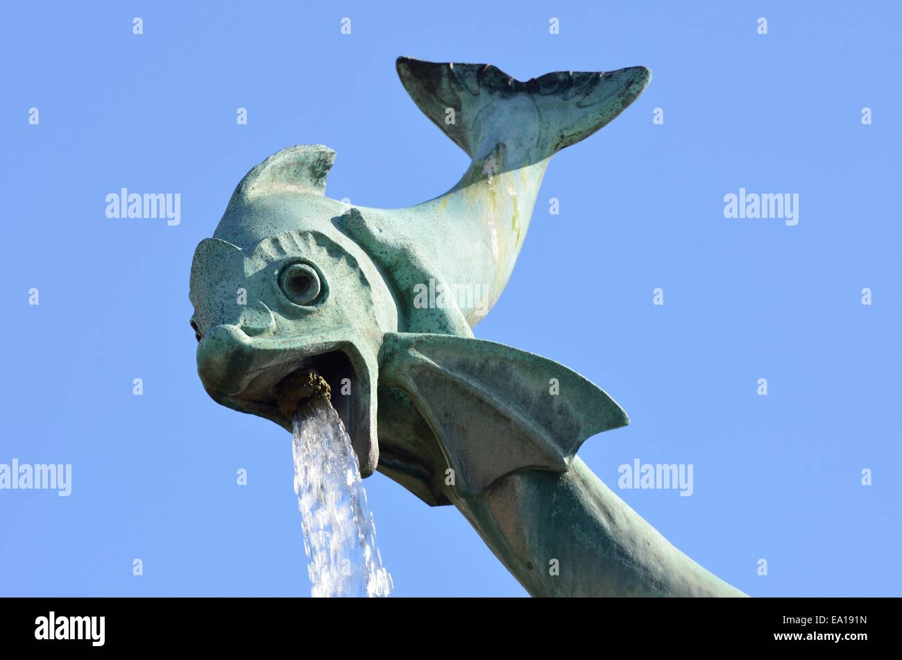 Fish statue in close up Stock Photo Alamy