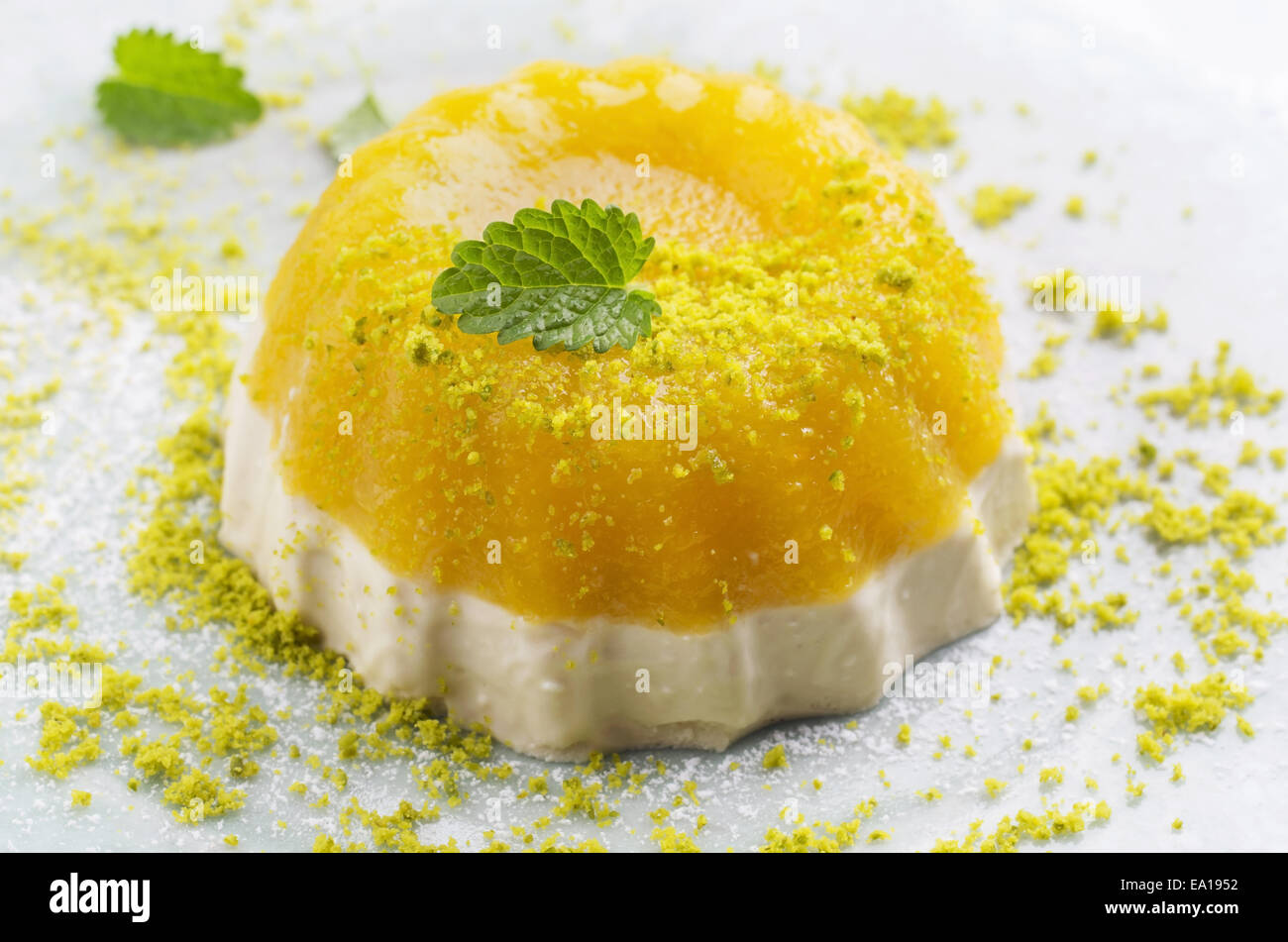 mango gelatine Stock Photo