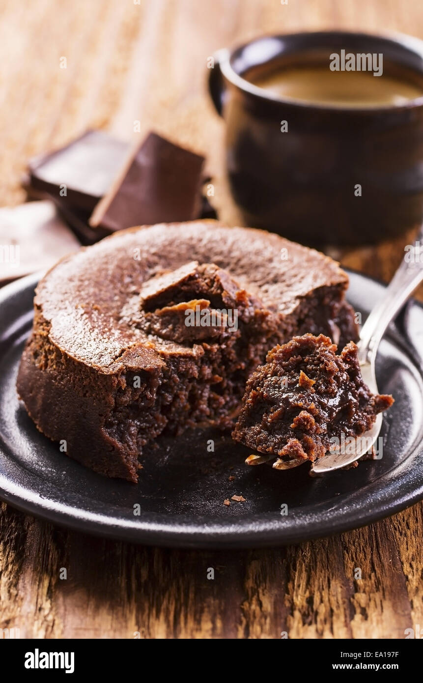 chocolate cheesecake Stock Photo