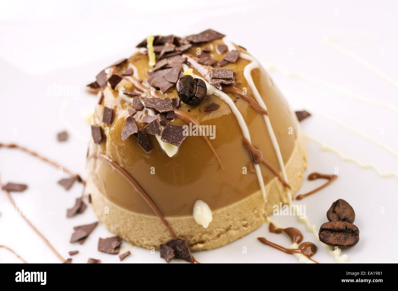 dessert with caffee Stock Photo