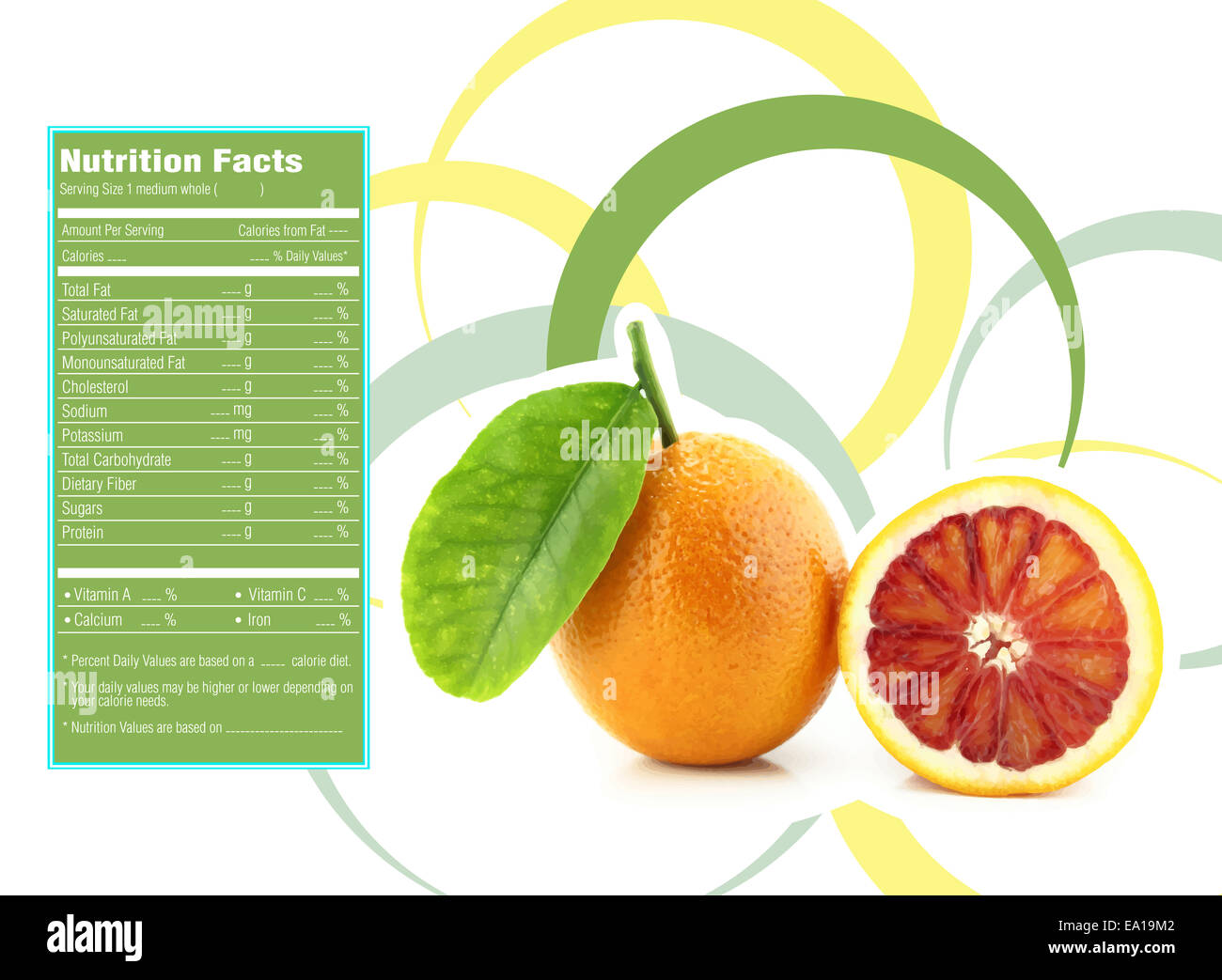 orange: calories and nutritional composition