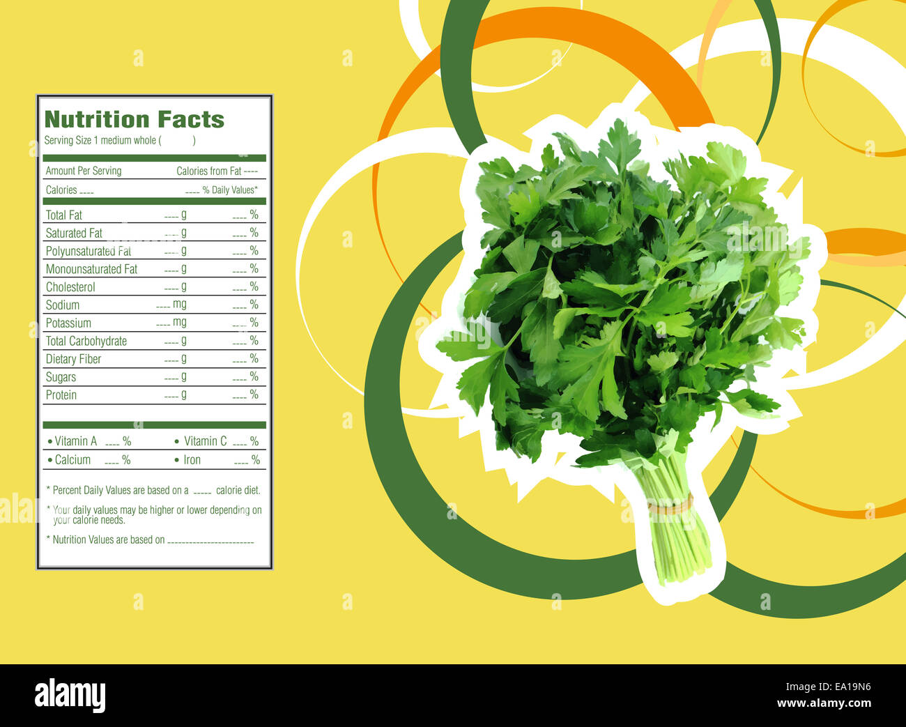 bunch of parsley nutrition facts Stock Photo Alamy