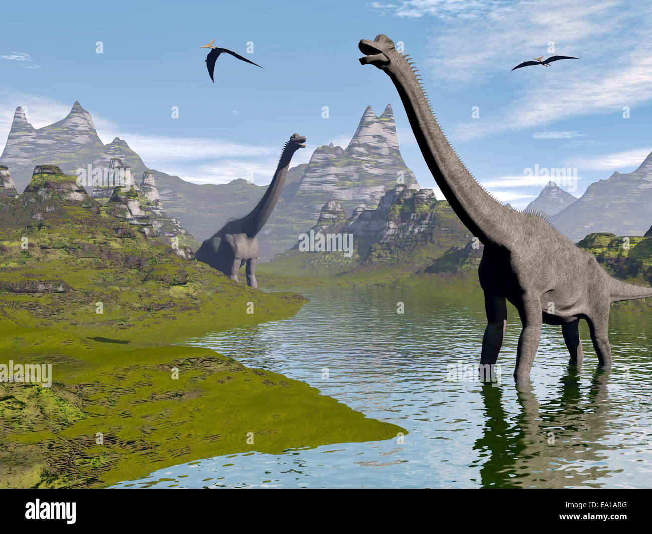Dinosaurs water hires stock photography and images Alamy