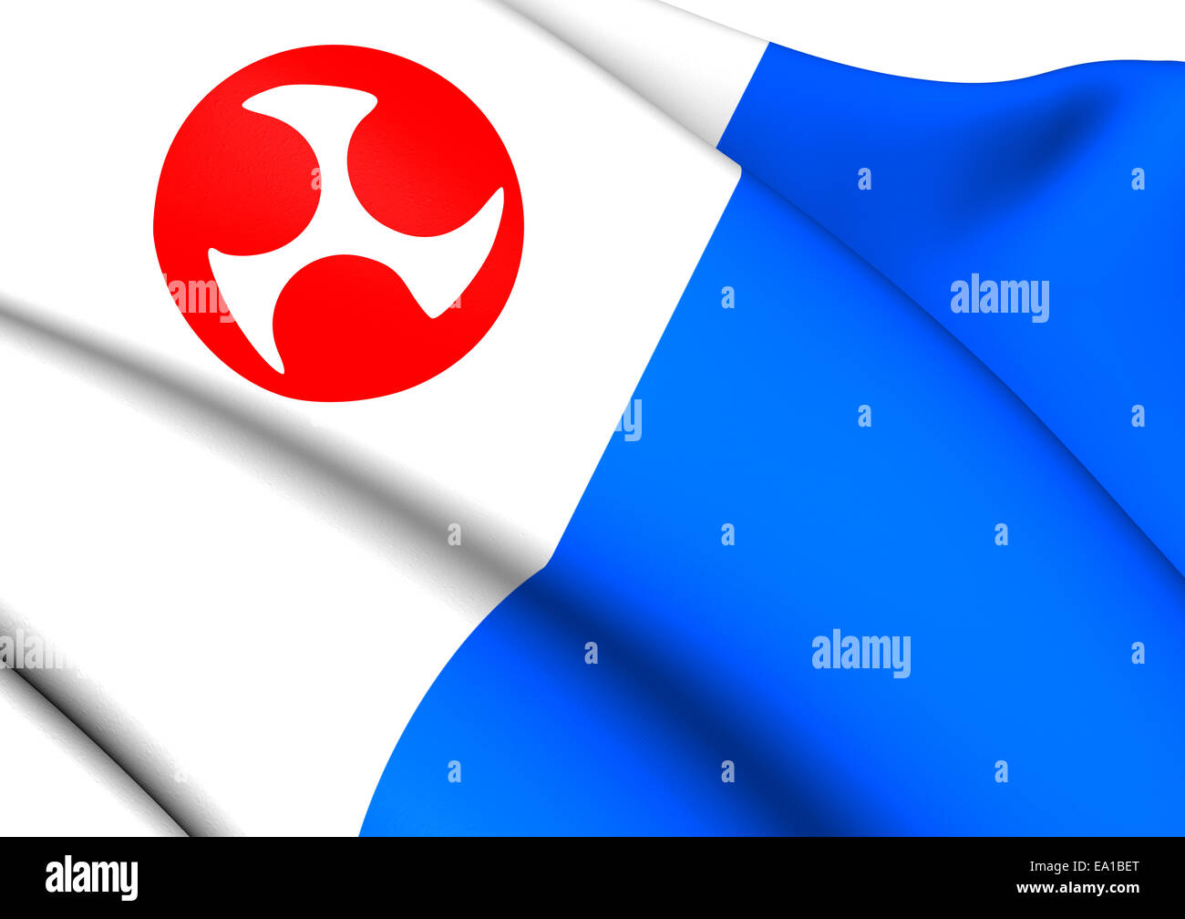 Flag of Jeju Province Stock Photo