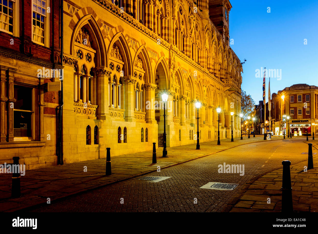 Early hours of the morning Northampton Town Centre, Stock Photo