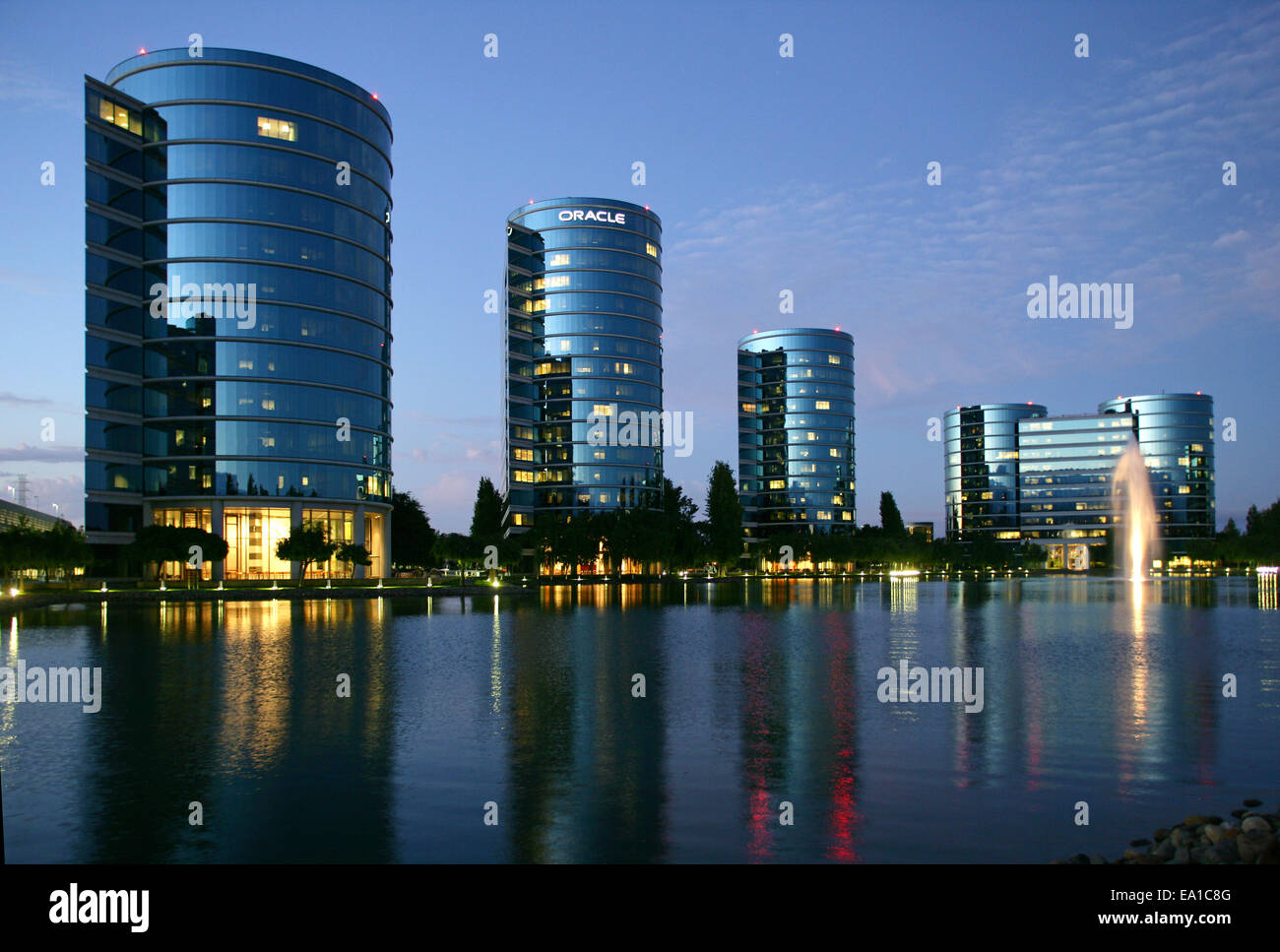 Oracle headquarters in Redwood Shores near San Francisco, California, USA Stock Photo
