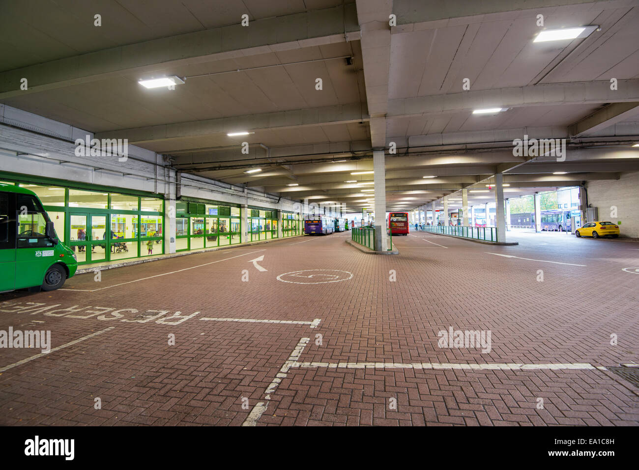Broadmarsh Bus Station in Nottingham City,
