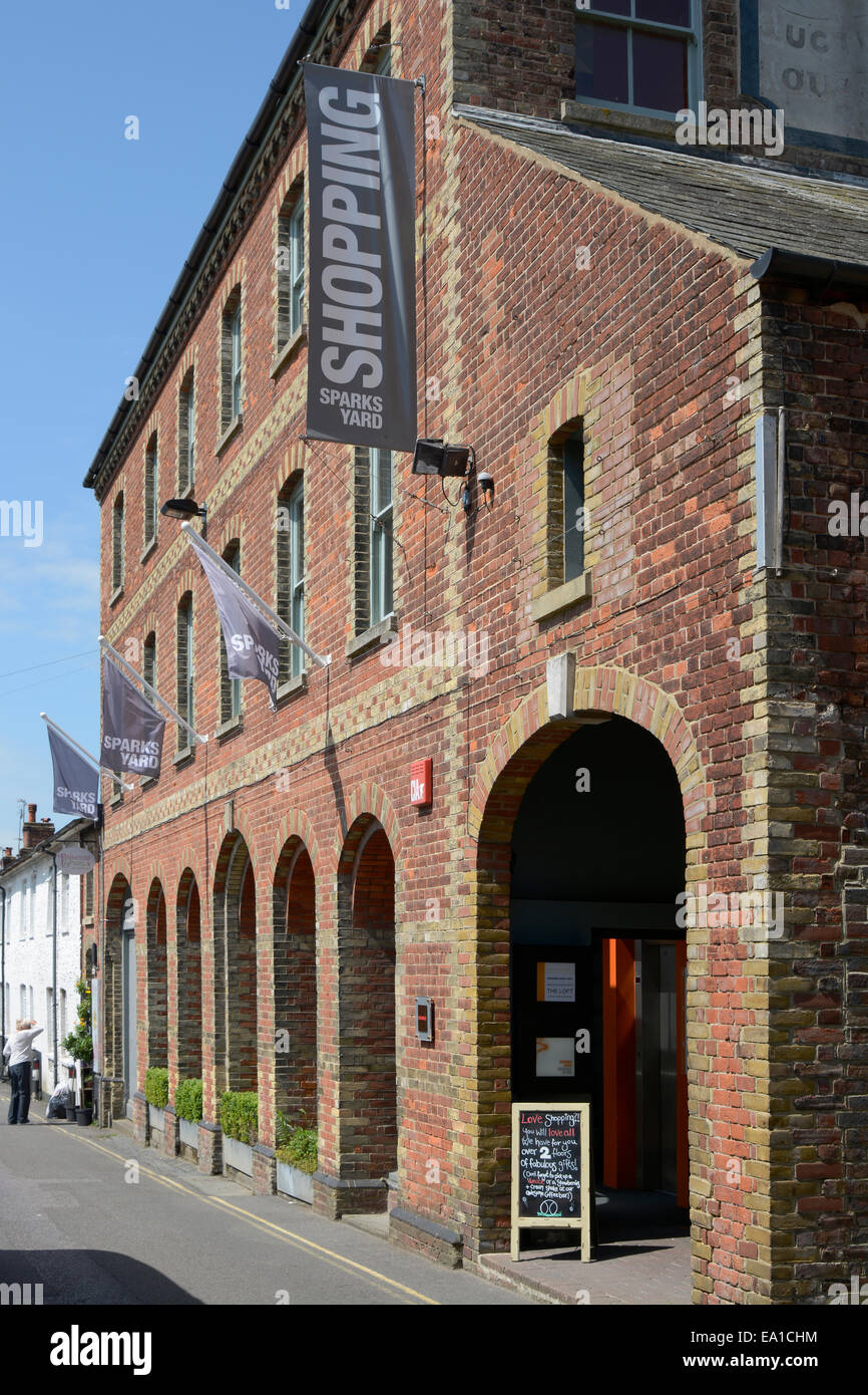 Sparks Yard shopping and coffee shop in Arundel. West Sussex. England Stock Photo