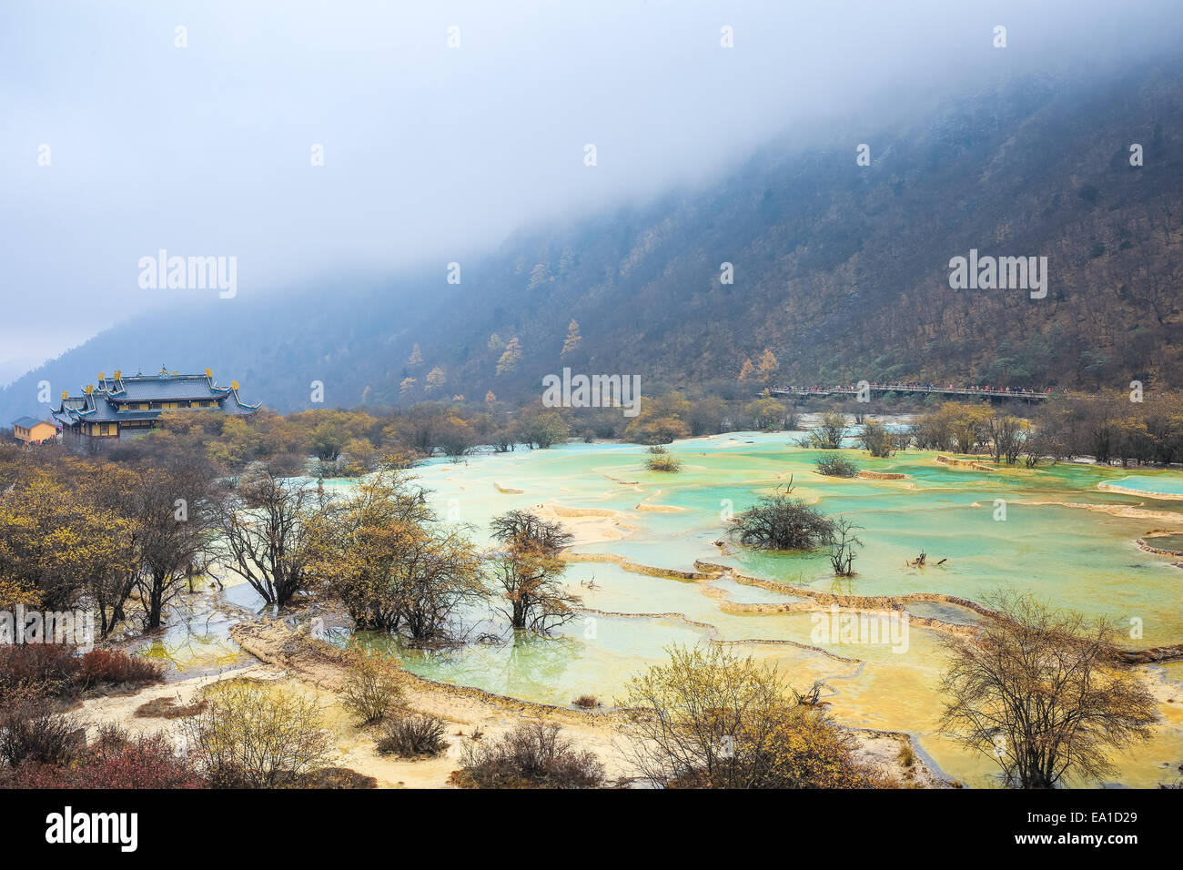 huanglong scenic and historic interest area Stock Photo