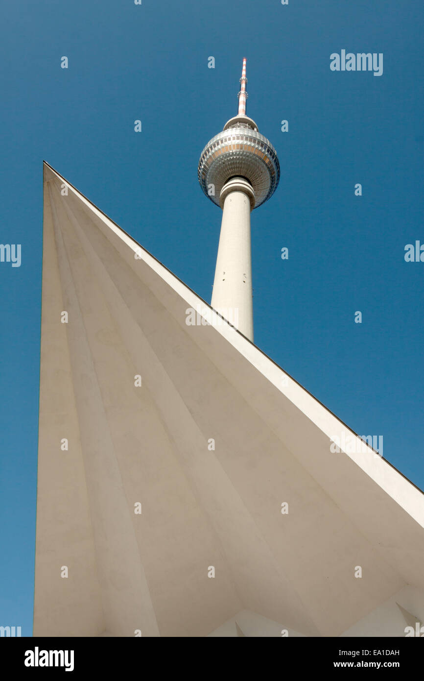 TV tower with part of the roof Stock Photo - Alamy