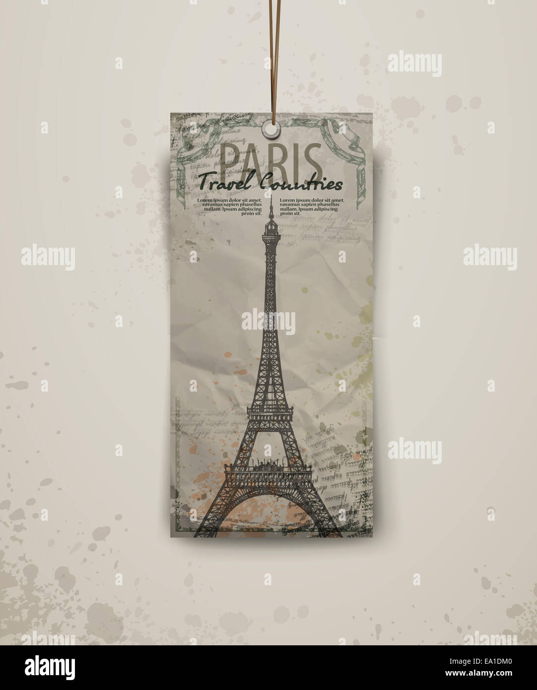 Eiffel tower vector illustration Stock Photo