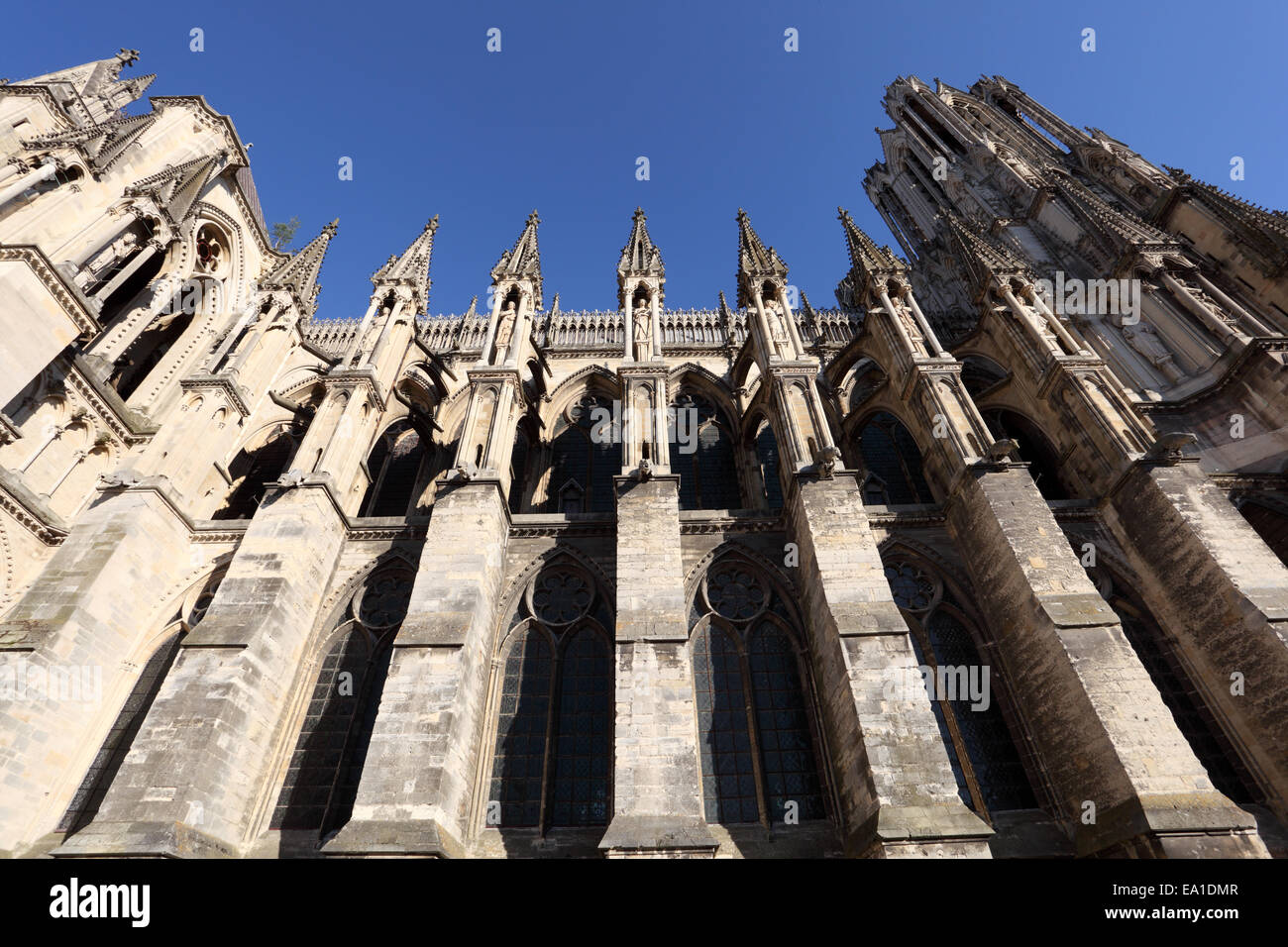 Reims Cathedral in Champagne region, France Stock Photo Alamy