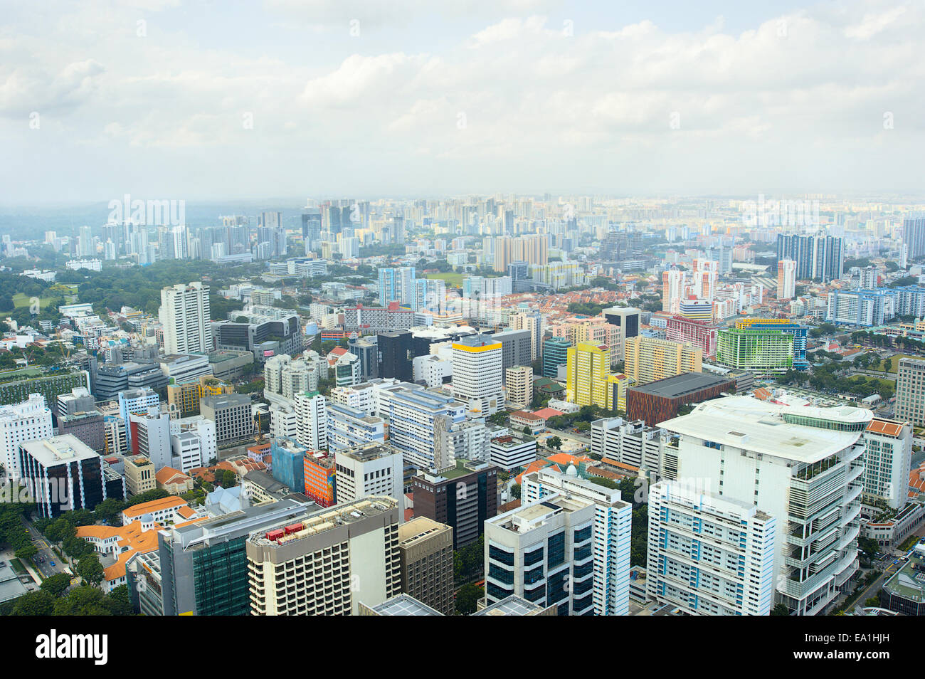 Singapore bird eye view hi-res stock photography and images - Alamy