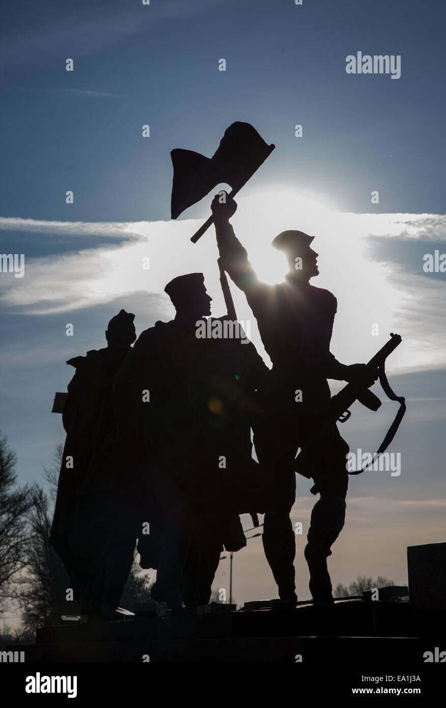 Monument to the Heroic Defenders of Leningrad Stock Photo