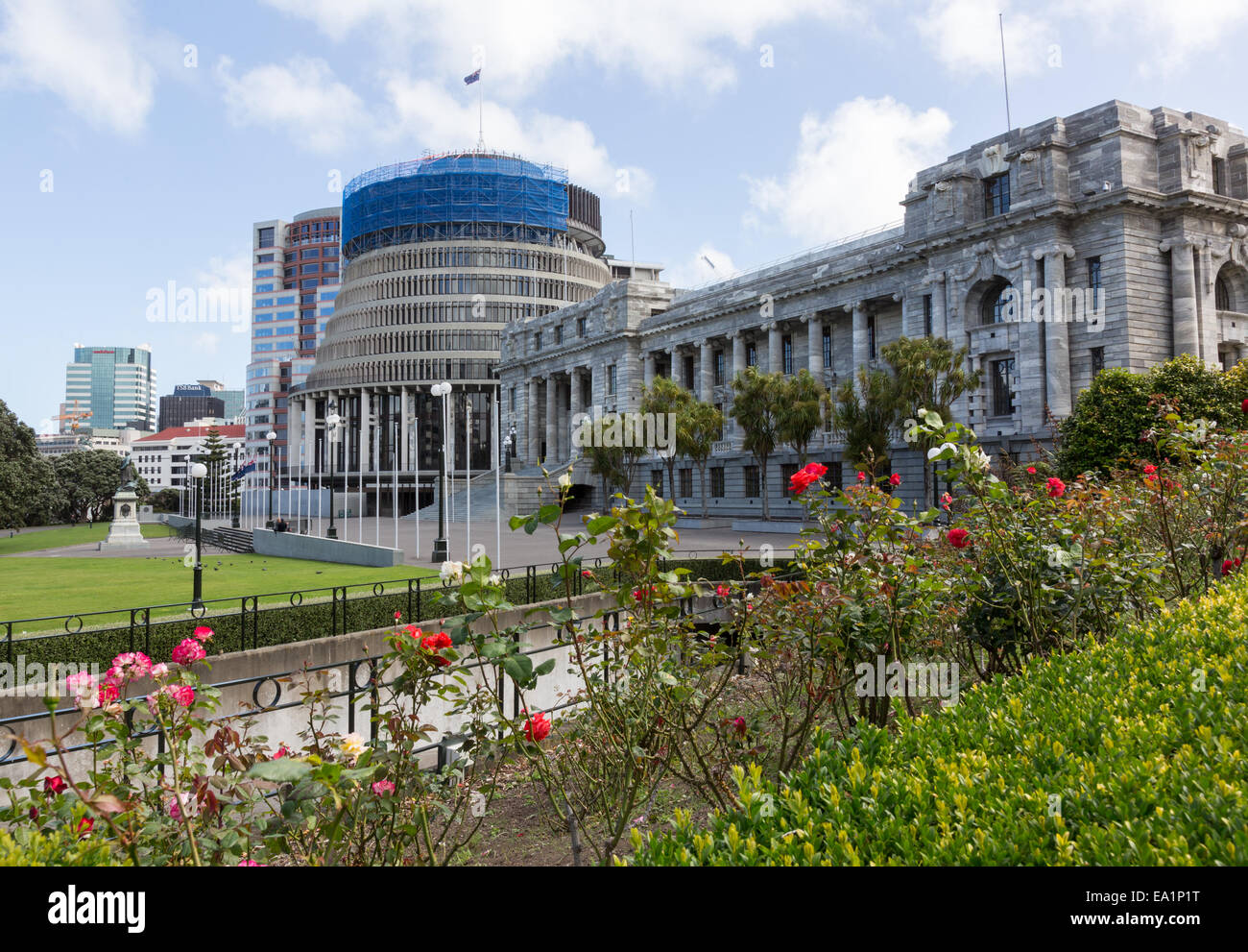 Wellington Parliament buildings NZ Stock Photo