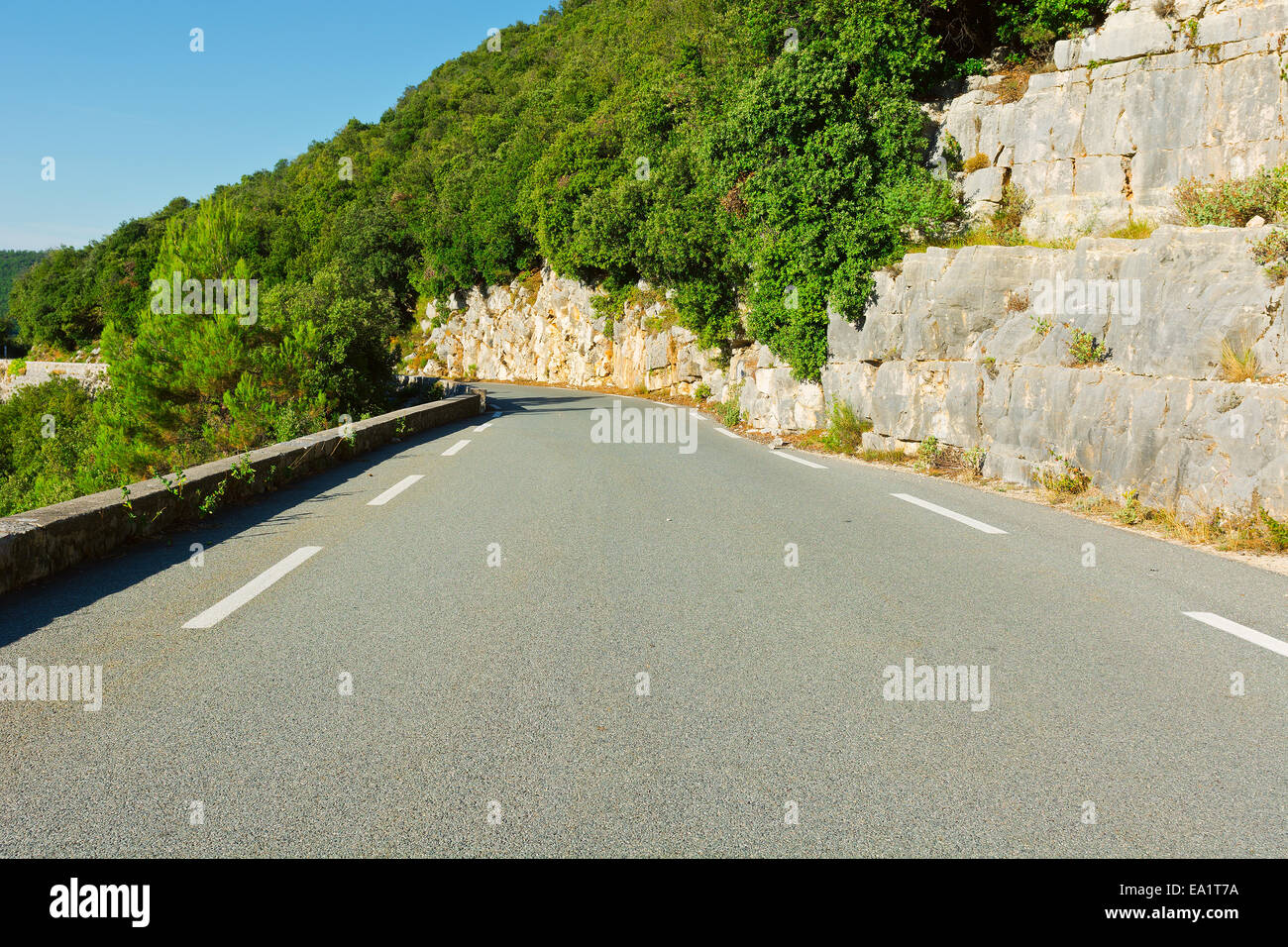 Road in Alps Stock Photo