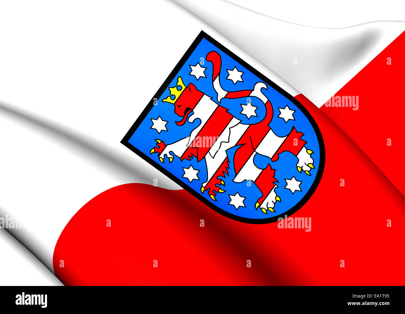 Flag of Thuringia Stock Photo
