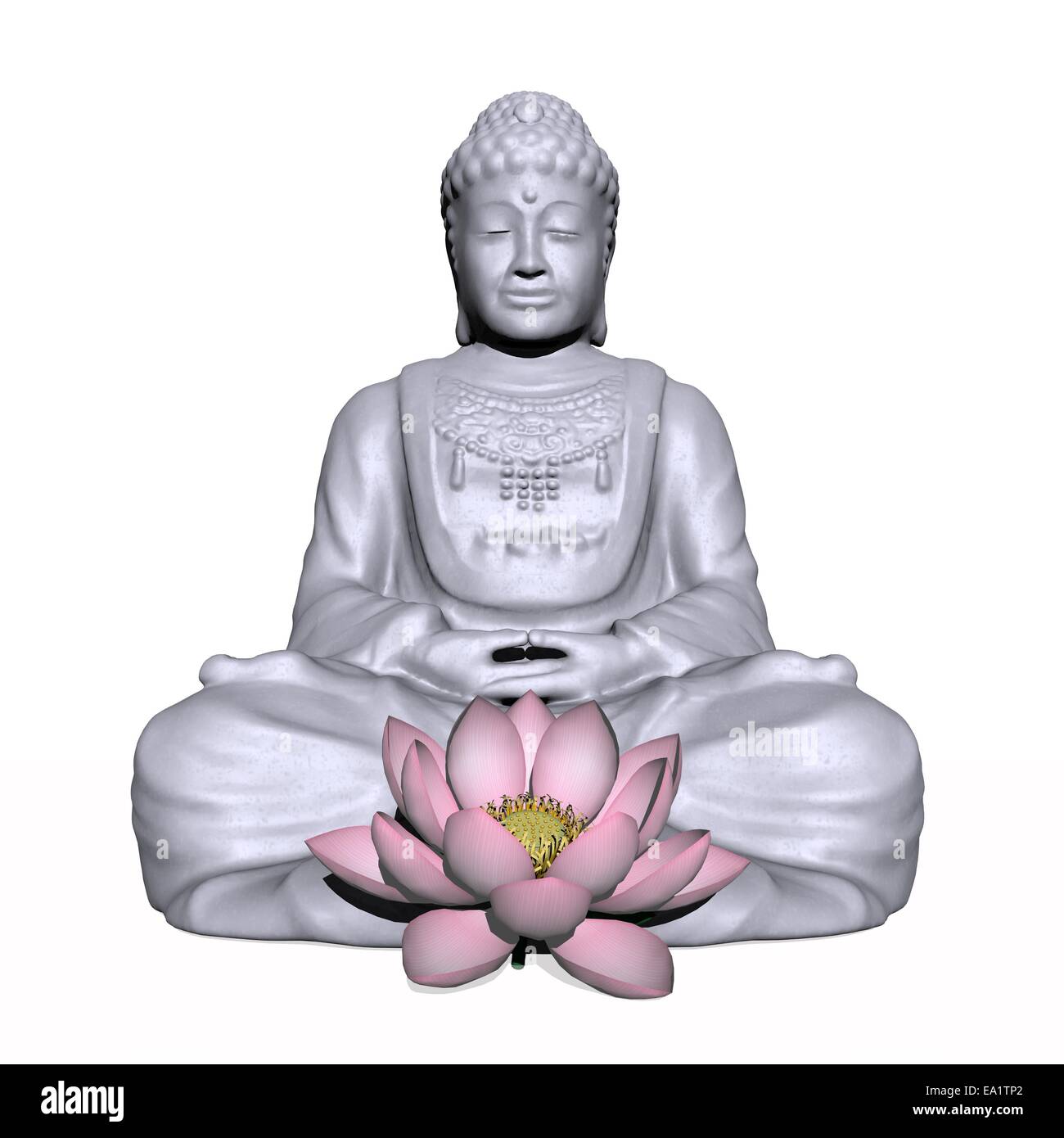 Meditation - 3D render Stock Photo - Alamy