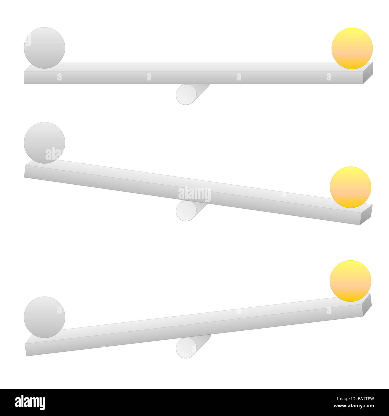 Spheres in balance or not Stock Photo Alamy