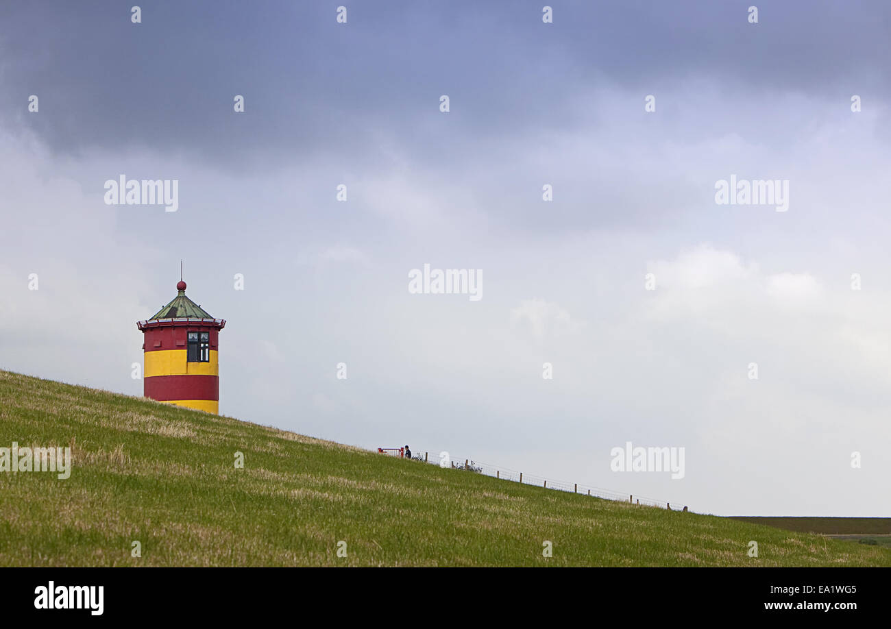 Pilsumer lighthouse Stock Photo