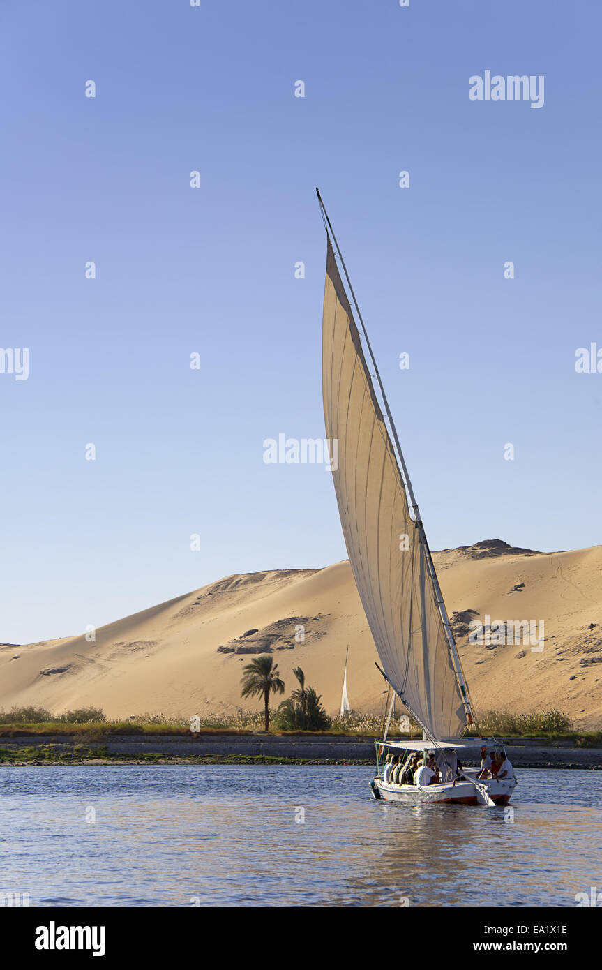 Dhow on the Nile Stock Photo