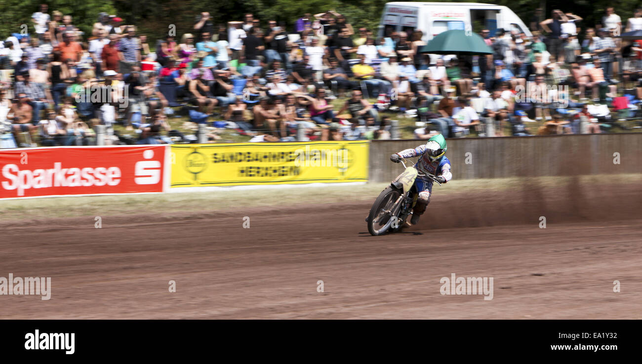 112.ADAC dirt track racing Herxheim Stock Photo