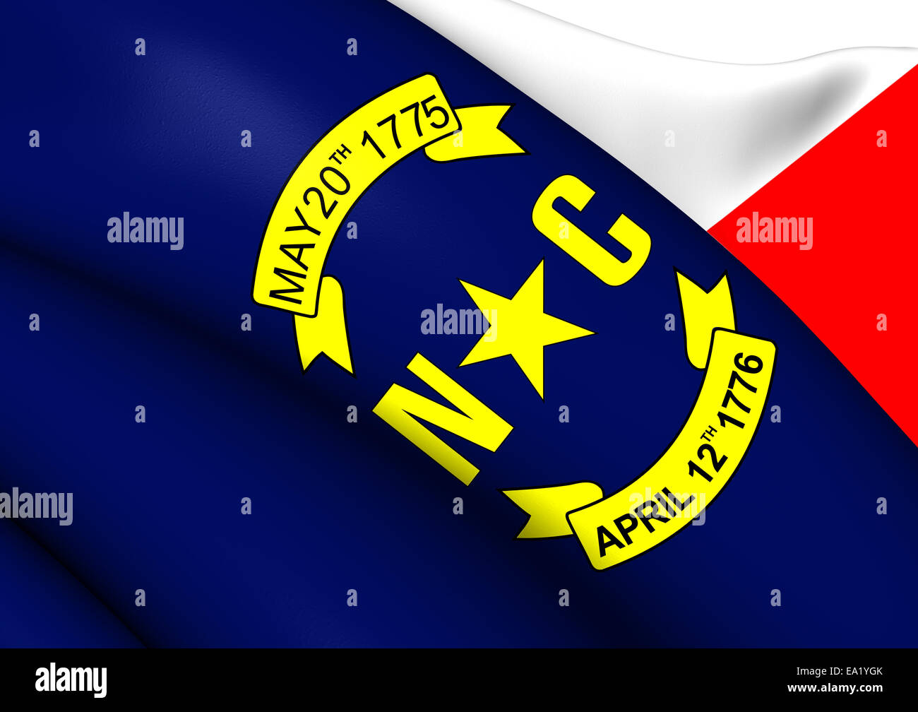Flag of North Carolina Stock Photo - Alamy