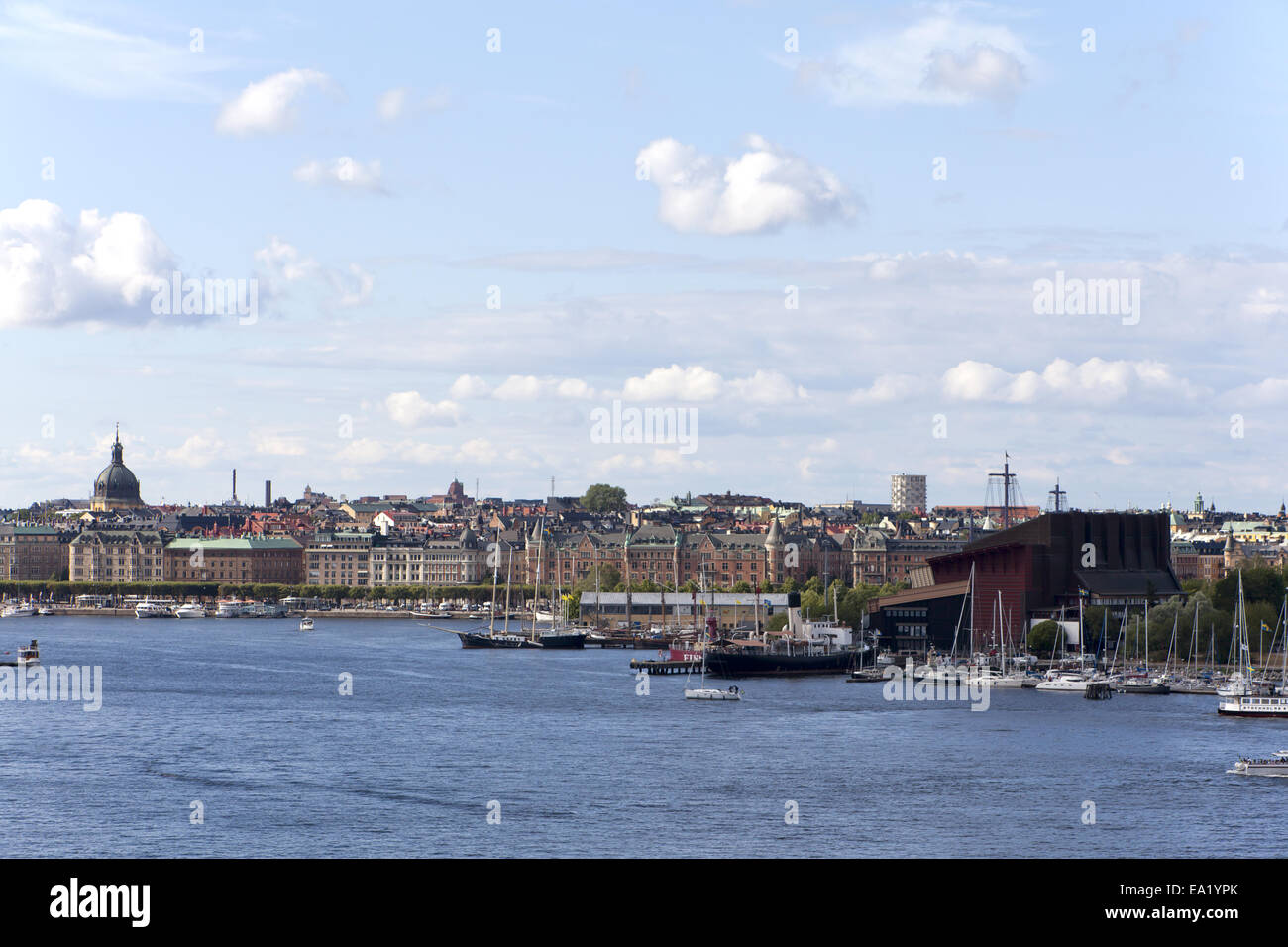 Stockholm panorama with the Vasa Museum Stock Photo