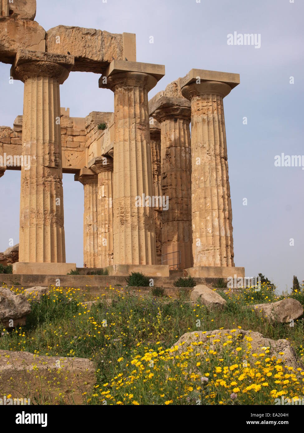 Temple of Hera at Selinunte, Sicily, Italy Stock Photo