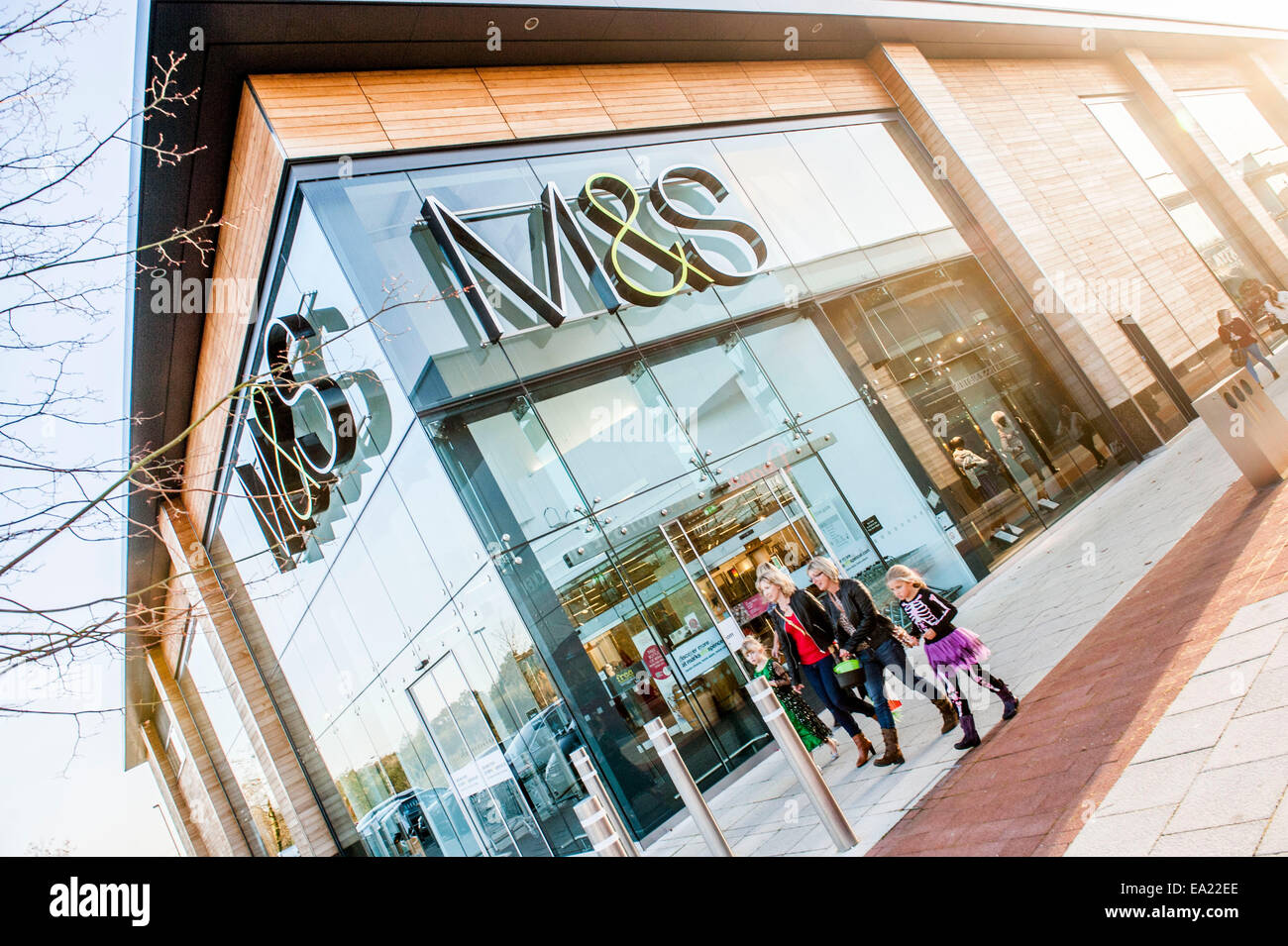arty shots of M&S Marks and Spencers store at British Land Whiteley