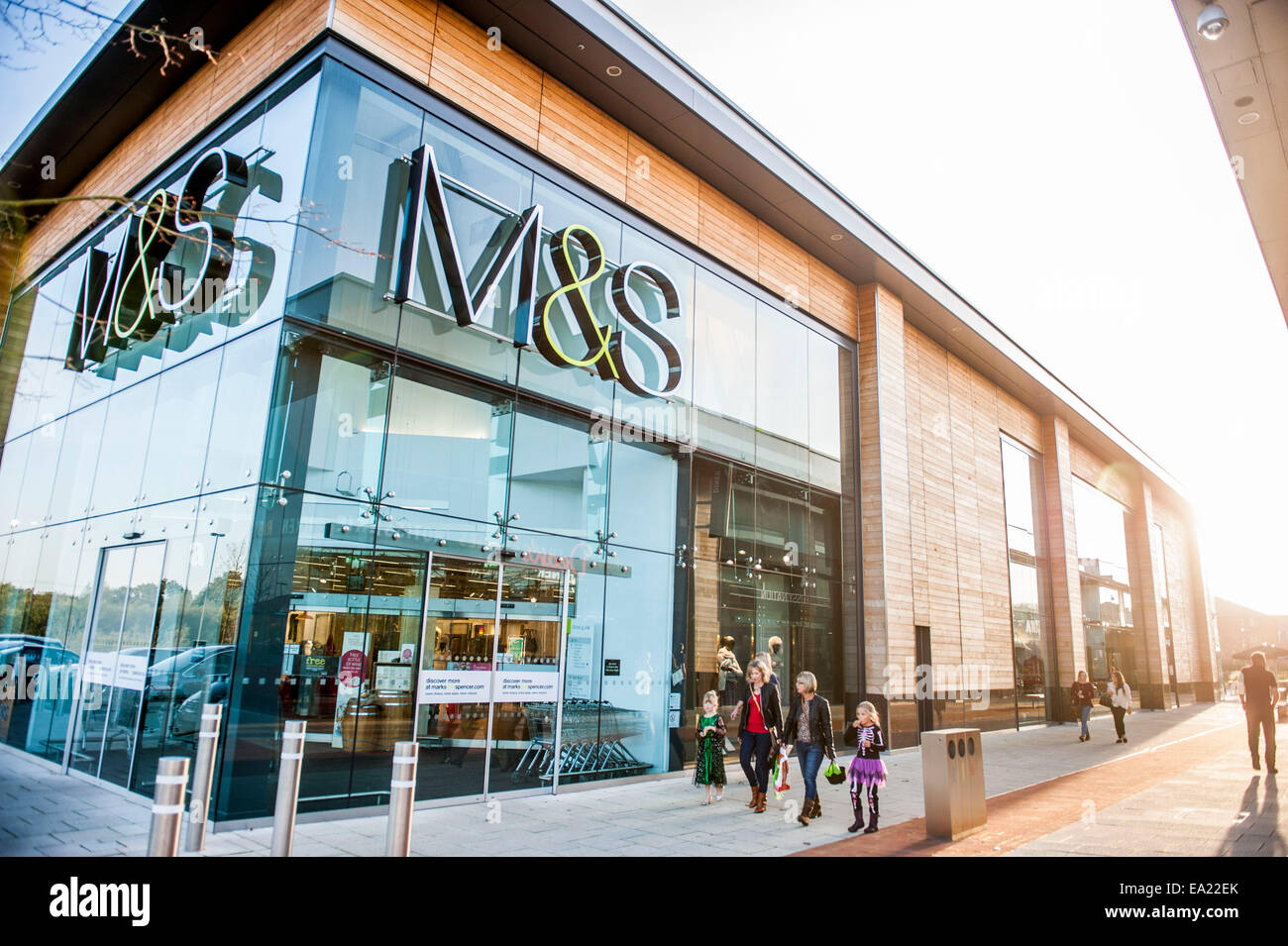 arty shots of M&S Marks and Spencers store at British Land Whiteley