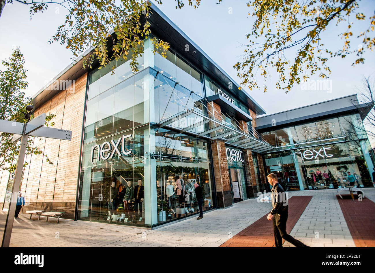 arty shots of M&S Marks and Spencers store at British Land Whiteley