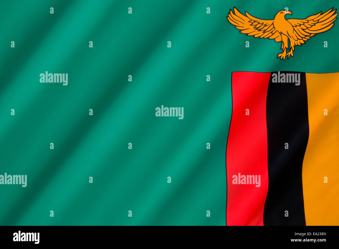 Flag of Zambia Stock Photo Alamy