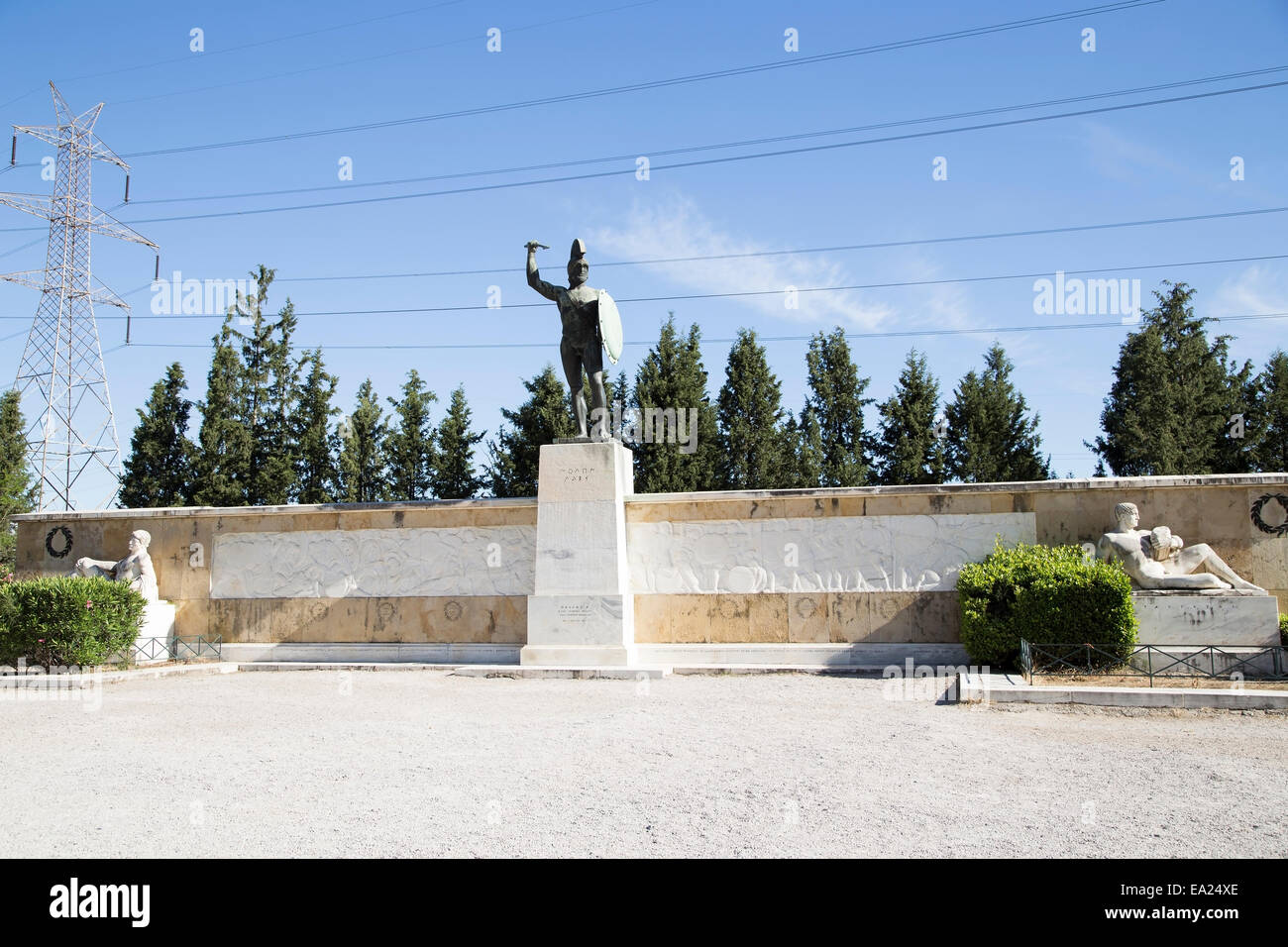Leonidas monument Stock Photo