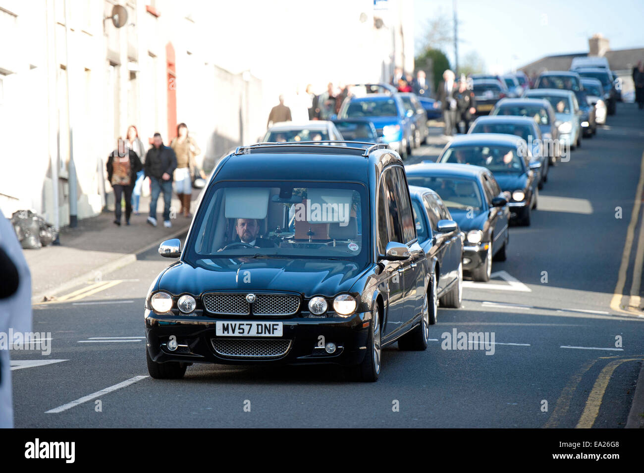 Swansea, Wales, UK. 05th Nov, 2014. Alvin Stardust funeral in the St