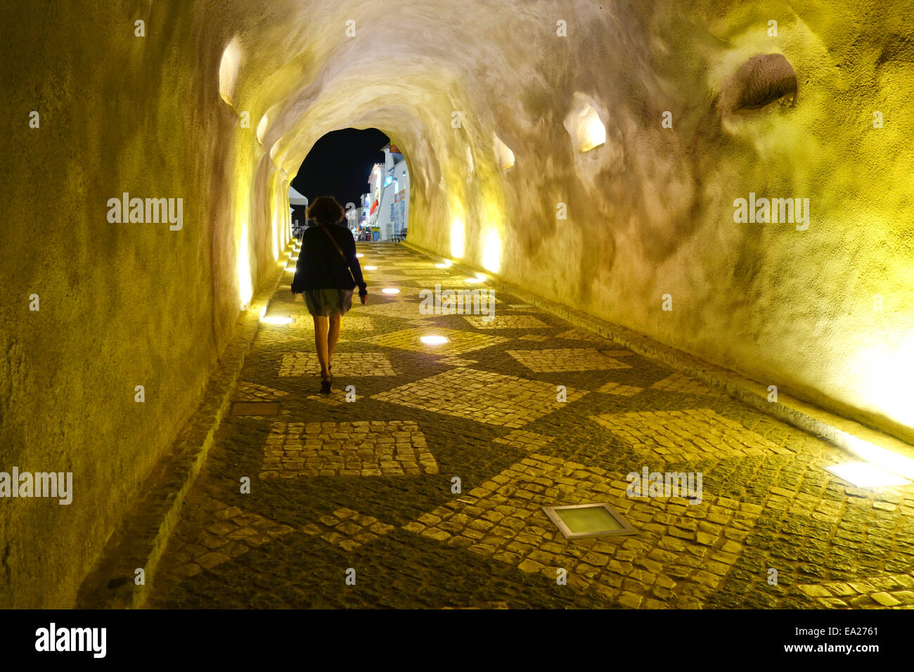 Albufeira beach tunnel hires stock photography and images Alamy