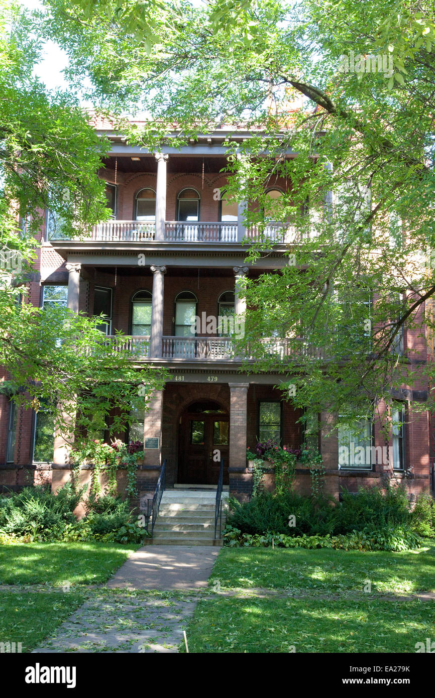 Birthplace home of author F. Scott Fitzgerald at 481 Laurel Avenue. St Paul Minnesota MN USA Stock Photo